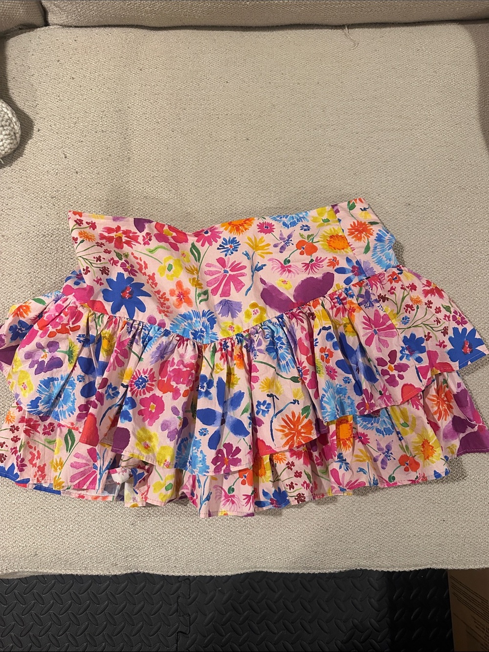 Cake for dinner mini floral skirt teen